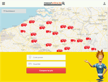 Tablet Screenshot of mazout-on-line.be